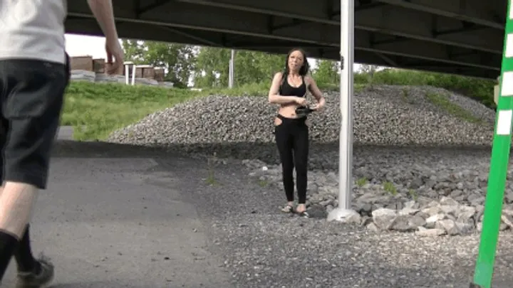 Spit  Feet  Armpits - Foot fetish bridge (HD)