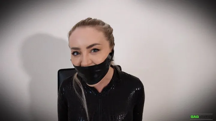 Gag Attack Bondage - Aubrey - Superheroine in Trouble FULL 3 Gag Video MP4 HD