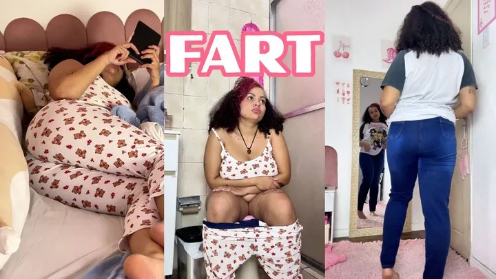 Anna Cutiepiie - Chubby Girl Morning Routine Full of Farts While Getting Ready