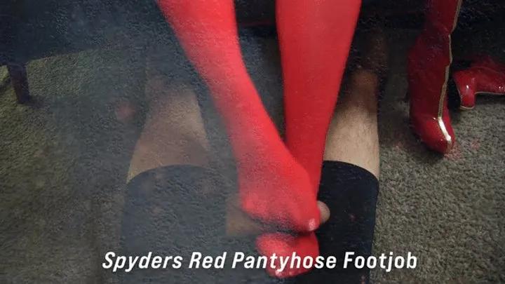 All About Eve - Spyders Red Pantyhose Footjob 10