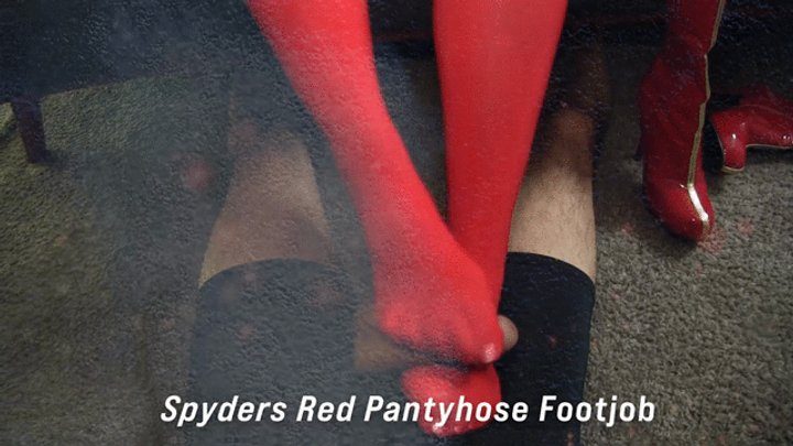 All About Eve - Spyders Red Pantyhose Footjob 06