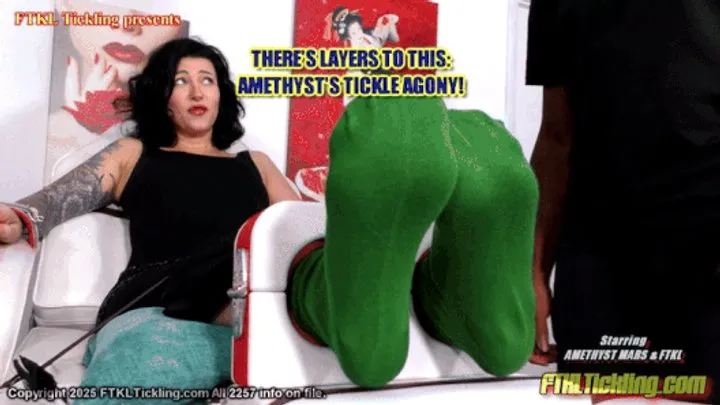 Ftkl's Foot  Tickling Fantasies - There's Layers to This: Amethyst's Tickle Agony! (HD)