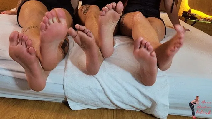 Manu Albertine Feet - Foot gagging, by Manu, Vibora, Sasha and Slave, FULL HD
