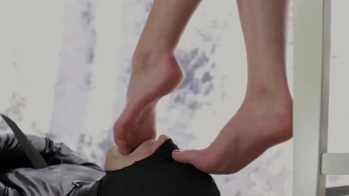 Custom Clips - Lick Feet Of Catwoman Stella - White Half Ballet Shoes - Polish Language - Part 02