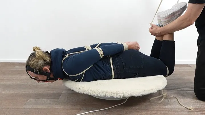 Jazzyyluxx - Hogtied in hoodie and overall