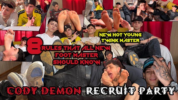 Str8crushfeet - Street feet hunt 21 Cody D control your brain with his feet - 8 rules that every new foot master should know