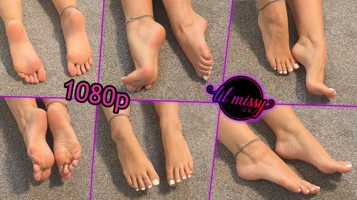 Lil Missy Uk Store - Lil Missy UK In Wiggling My White Painted Toes 1080p
