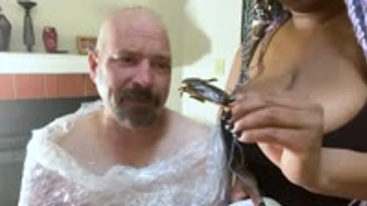 Goddessmxdominion - femdom - Goddess MxDominion Feeds Her Bound Slave Dried Bugs, bondage, slave training 4k smaller