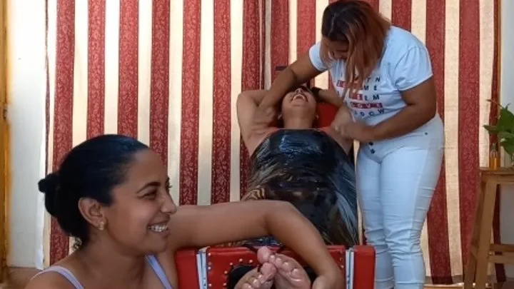 Tickling Touch - Ceci, the Boss, Surrenders to the Double Tickling
