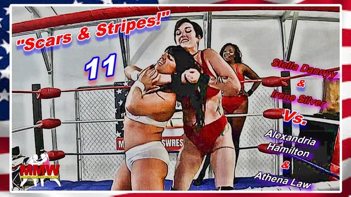 Modest Moms Wrestling - Scars & Stripes! 11