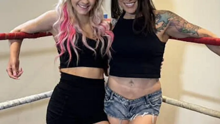 Pandemic Pro Wrestling - Barefoot Babes Wrestle In Short Shorts!