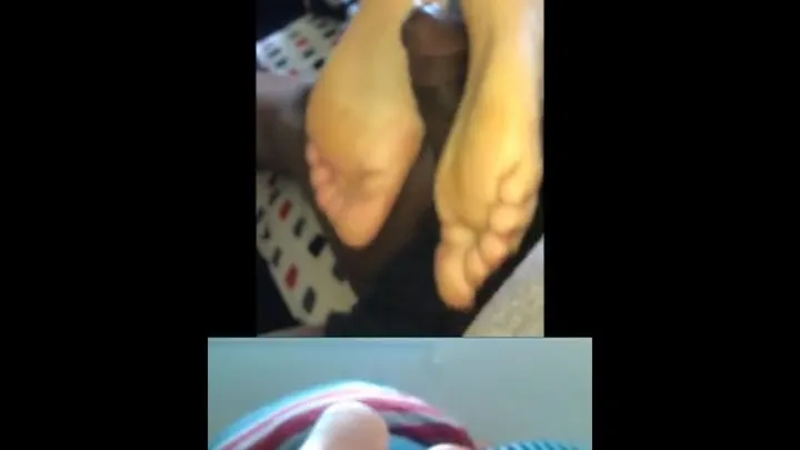 Dragon Dance - Ebony Best Friend's Sweaty Nutdraining Ignoring Solejobs in Jeans (Two in One) With Thick Size 8 Feet