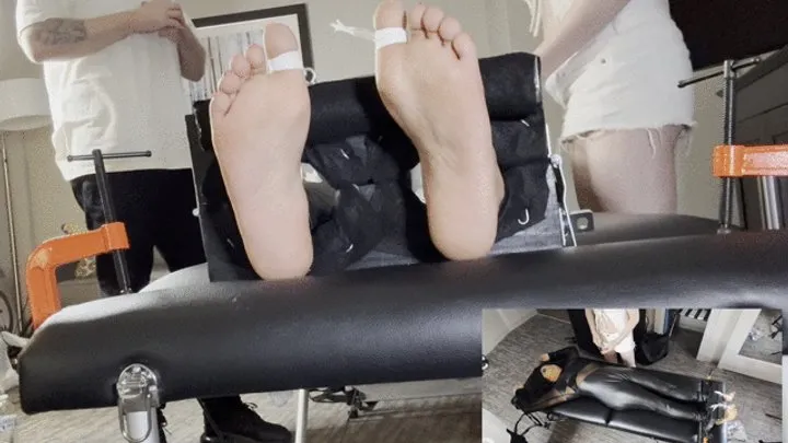 The Fetish House Of Macy Divine - Macy Divine gets caught Foot view double screen