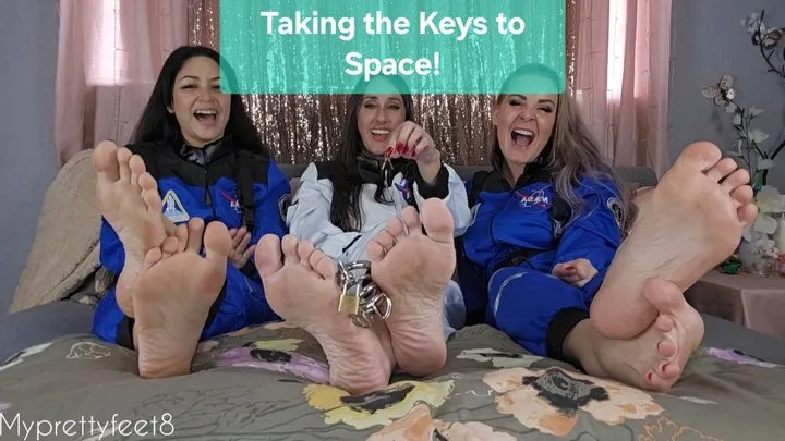 My Pretty Feet Store - 3 Lady Astronauts Chastity Foot Humiliation Maleka Sushii Whitney