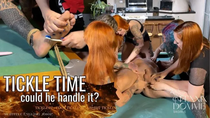 Fennix Domme - TICKLE TIME - Could He Handle it? (SUB ENG 1080p) TICKLING, ARMIPTS, BELLY, HARD, FEMDOM