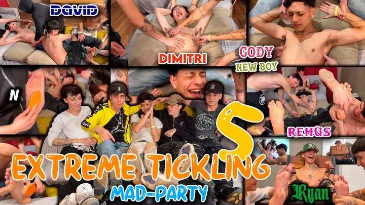 Str8crushfeet - Ticking mad party 5 - Cody and Ryan initiation sexy feet and armpits tickled from everywhere