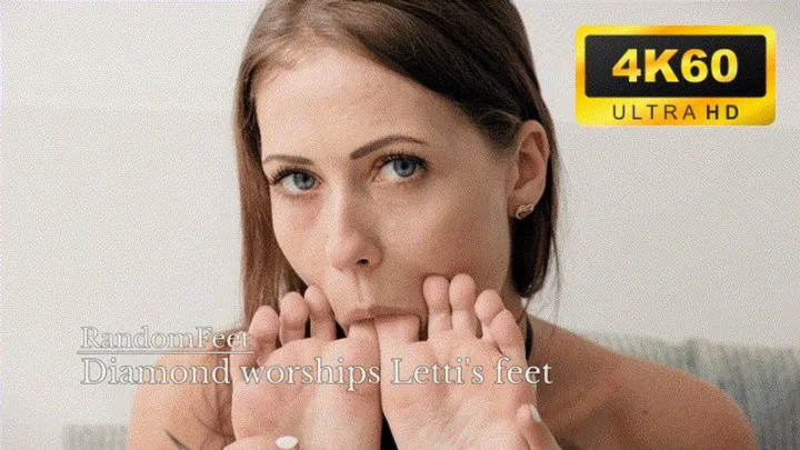 Randomfeet - Diamond worships Letti's feet