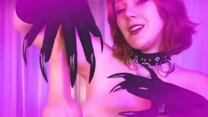 Bellatrix Bandit - Slave for her Gloves and Claws Tickle Cum Countdown