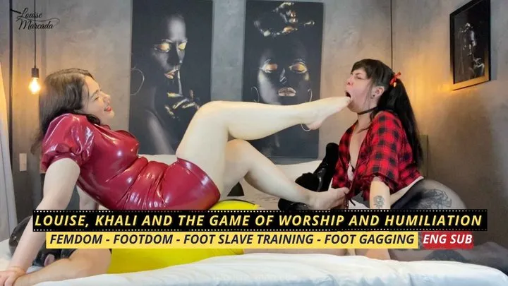 Louise Marcada - Louise, Kali and the Game of Worship and Humiliation (720 EN SUB) - Foot Domination - Foot Gagging - Femdom - Foot Slave Training - Humiliation