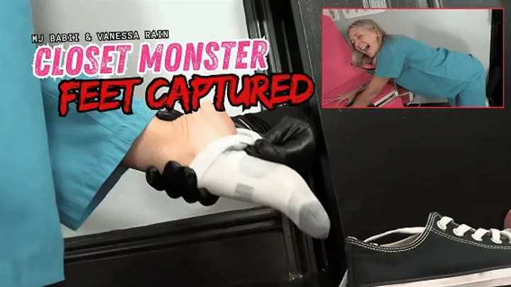 Ginarys Kinky Adventures - Closet Monster Foot Tease with MJ Babii and Vanessa Rain (HD 1080p MP4)