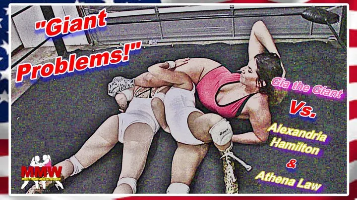 Modest Moms Wrestling - Giant Problems! WMV