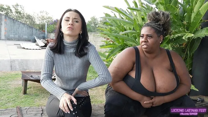 Licking Latinas Feet - NIKA - Trampling and serving the feet without mercy!