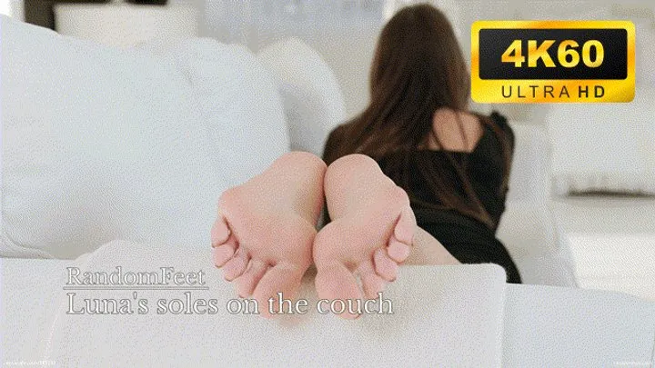 Randomfeet - Luna's soles on the couch