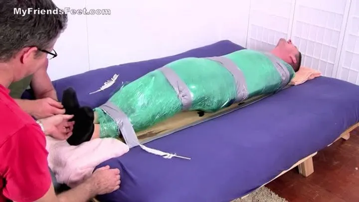 Myfriendsfeet Tickling And Worship - Marine Laurent Mummified and Tickled - Remastered in 4K