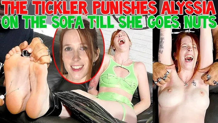 Tickle Frenchtickling  Store - THE TICKLER PUNISHES ALYSSIA ON THE SOFA TILL SHE GOES NUTS - FULL HD MP4
