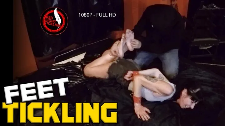 Red Light Tickling - Tickling Endurance: MIA Hogtied and Tickled on the Bed! Extreme Foot Fetish Tickle Domination for Ticklish Sporty Girl, Ponytail Tied Up! Feet and Armpit Tickling with Hands, Hairbrush and Glove | Jeans Shorts and Crop Top | The Pose - 1080P FULL HD