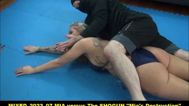 Super Action Fight Productions Clip - MIXED_2023_07 MIA versus The SHOGUN “Mia’s Destruction” (SD version WMV format)