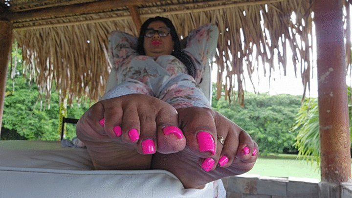 Foot Fetish Paradise - Balbina getting you to the edge by her gorgeous big feet and soles