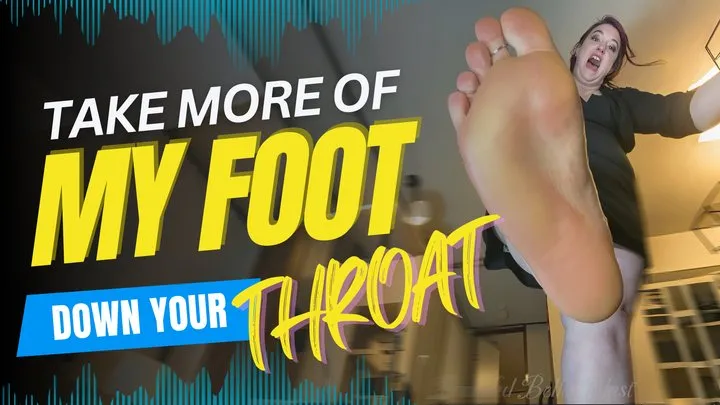 Bbw Bella Blast Big Feet Goddess - Gag on My Foot Like You Were Born for It