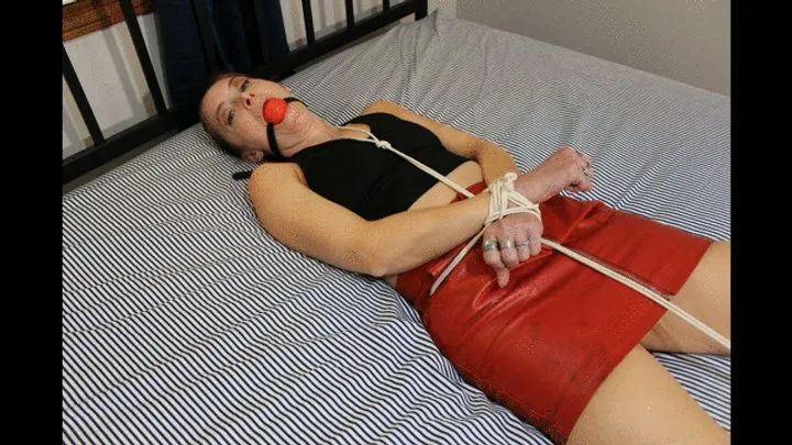 Bondage Stories - Rachel Tied on a Bed. WHY? Does it Matter?