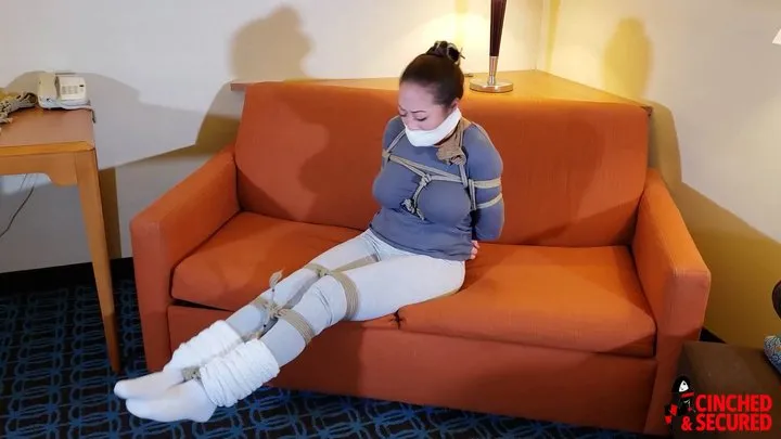 Cinched And Secured - Nyssa Nevers - Bound By Bad Guy and Secured in Japanese Schoolgirl Socks! (WMV Format)