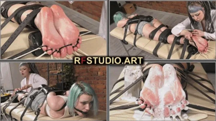 Rf Studio Production - Astrid and Vidana – One Hour of Tickling in the Massage Salon – Soapy Foot Play in Tight Bondage (UHD 4K MP4)