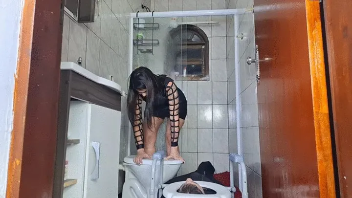 Gf Studios - FART DOMINATION INTO THE TOILET BY NICOLLY AND DANIEL CAM BY ALINE FULL HD