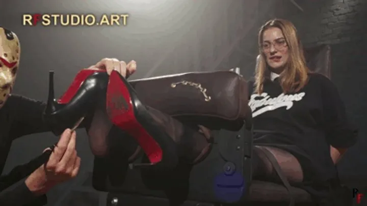 Rf Studio Production - Brittany - Sexy Secretary Nylon Foot Tickling in Stocks (FULL HD MP4)