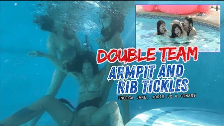 Ginary's Tickle Adventures - Indica Jane Josie Jo And Ginary Underwater Tickle Gauntlet Wet Armpits Ribs And Feet (HD 1080p MP4)