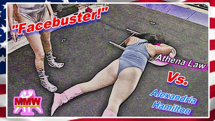 Modest Moms Wrestling - Face buster!