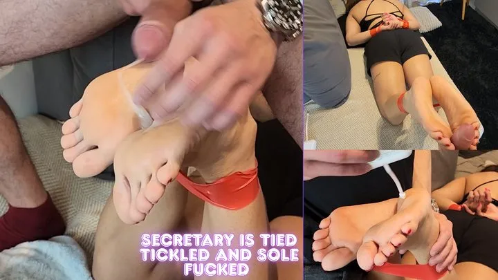 Mia Luxx Feet - Mia Luxx - Hot Secretary is Tied Tickled and got Sole Fucked - BONDAGE - TAPE - HOG TIED - FOOTJOB - SOLEJOB - SOLES - TICKLE - SMELLY SWEATY FEET - TICKLING - FOOT TICKLING - SOLES - GAG - CUMSHOT -