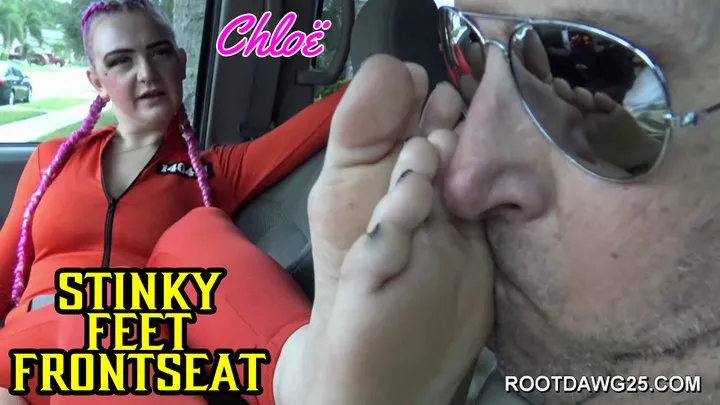 Foot Fetish By Rootdawg25 - Chloe Hart - Stinky Feet Frontseat SD MP4