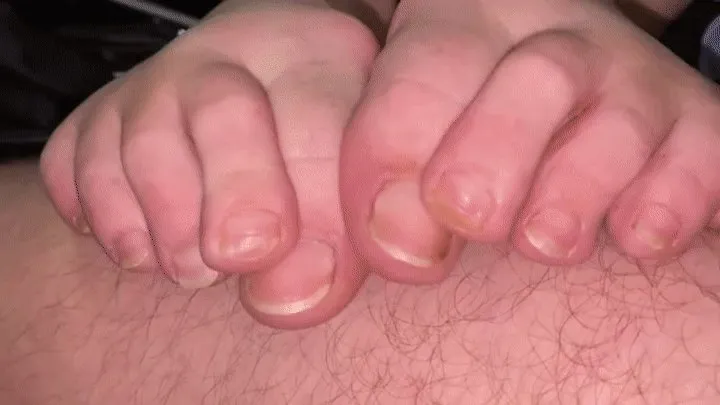 Best Footjobs World - LONG NATURAL TOENAILS GRIP FOOTJOB - HD
