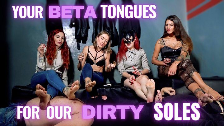 Mistress Claire Delacroix - MCD - YOUR BETA TONGUES FOR OUR DIRTY SOLES - Full HD