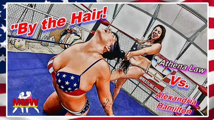 Modest Moms Wrestling - By the Hair! WMV