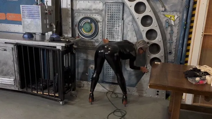 Luna Darling Bondage - Luna Darling: Catsuit Captive Taped and Gagged, Pt 2