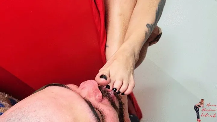 Manu Albertine Feet - Foot gagging, part 2, by Miss Ariel and Slave, FULL HD