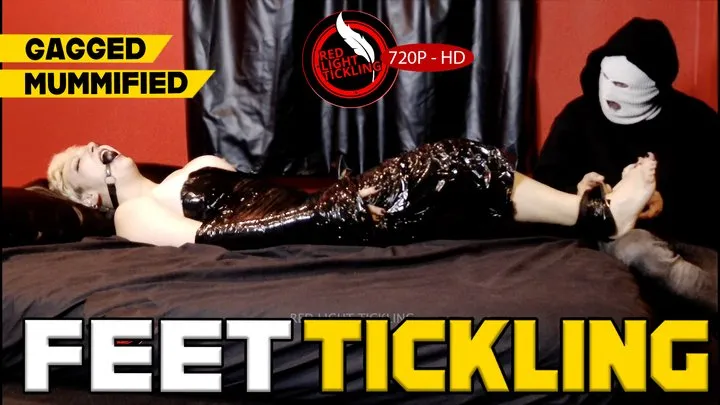 Red Light Tickling - Brutal Foot Tickling Punishment – Mummified Helpless Girl with Gagball Endures Relentless Sole Tickling, Merciless Tools, Fingertip Teasing, Tight Toe Restraints and Non-Stop Hysterical Laughter in Total Immobilization 720p