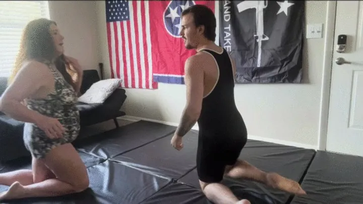Kristease Mixed Wrestling - Kristie vs Rex - Mixed Wrestling