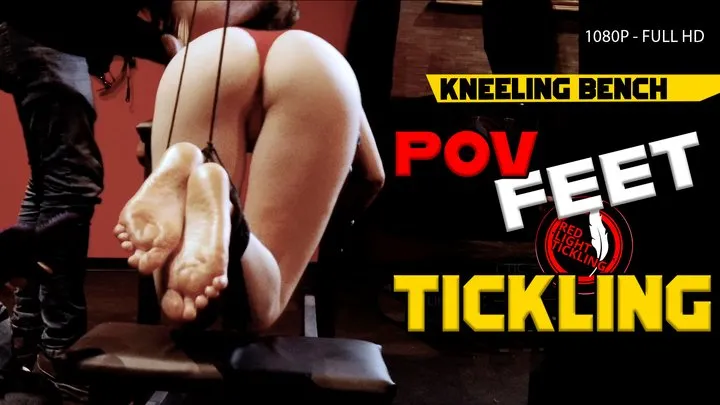 Red Light Tickling - Tickling Bench for Ticklish GINA! Petite Girl Tied Up, Foot Tickled, Small Wrinkled Soles | Sensitive Feet & Armpits Fetish Bondage Tickle | 1080P FULL HD